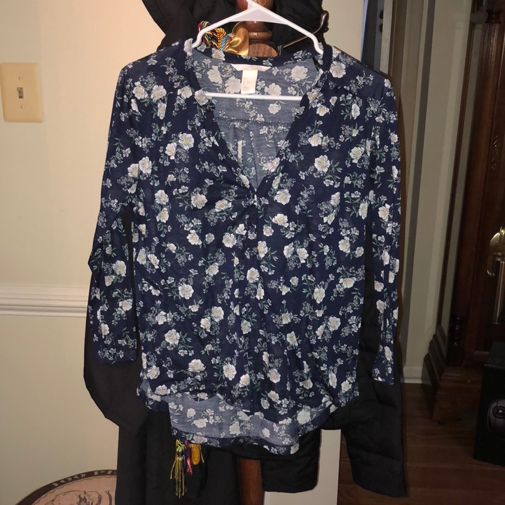 H&M Floral Blouse size M
